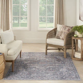 Nourison Machine Washable Series 1 SR101 Grey Area Rug by Nicole Curtis Room Image Feature