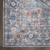 Nourison Machine Washable Series 1 SR101 Light Blue Multi Area Rug by Nicole Curtis Corner Image