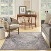 Nourison Machine Washable Series 1 SR101 Light Blue Multi Area Rug by Nicole Curtis Room Image Feature