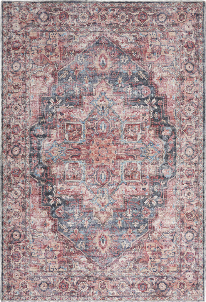 Nourison Machine Washable Series 1 SR101 Multicolor Area Rug by Nicole Curtis Corner Image