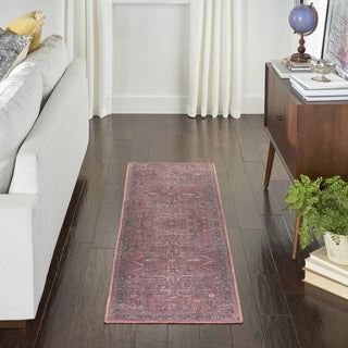 Nourison Machine Washable Series 1 SR102 Brick Area Rug by Nicole Curtis Corner Image