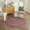 Nourison Machine Washable Series 1 SR102 Brick Area Rug by Nicole Curtis Corner Image