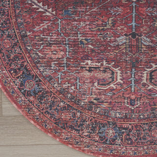Nourison Machine Washable Series 1 SR102 Brick Area Rug by Nicole Curtis Detail Image