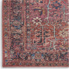 Nourison Machine Washable Series 1 SR102 Brick Area Rug by Nicole Curtis Corner Image