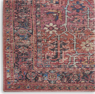 Nourison Machine Washable Series 1 SR102 Brick Area Rug by Nicole Curtis Corner Image