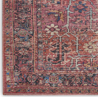 Nourison Machine Washable Series 1 SR102 Brick Area Rug by Nicole Curtis Corner Image