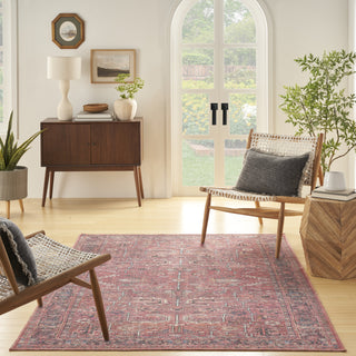 Nourison Machine Washable Series 1 SR102 Brick Area Rug by Nicole Curtis Room Image Feature