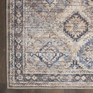 Nourison Machine Washable Series 1 SR103 Ivory/Latte Area Rug by Nicole Curtis Detail Image