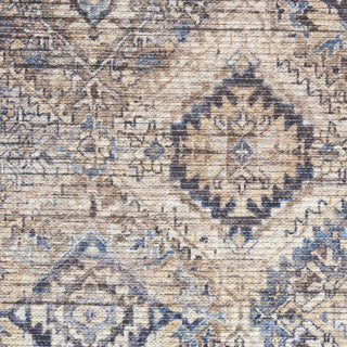Nourison Machine Washable Series 1 SR103 Ivory/Latte Area Rug by Nicole Curtis Swatch Image