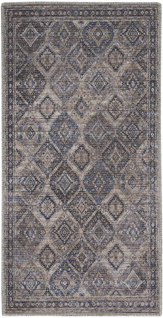 Nourison Machine Washable Series 1 SR103 Ivory/Latte Area Rug by Nicole Curtis Main Image