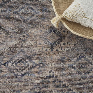 Nourison Machine Washable Series 1 SR103 Ivory/Latte Area Rug by Nicole Curtis Corner Image