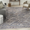 Nourison Machine Washable Series 1 SR103 Ivory/Latte Area Rug by Nicole Curtis Corner Image