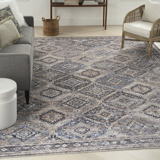 Nourison Machine Washable Series 1 SR103 Ivory/Latte Area Rug by Nicole Curtis Corner Image