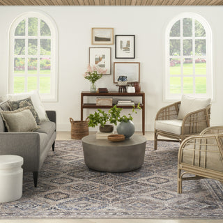 Nourison Machine Washable Series 1 SR103 Ivory/Latte Area Rug by Nicole Curtis Room Image Feature