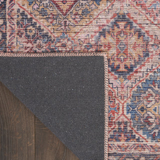 Nourison Machine Washable Series 1 SR103 Multicolor Area Rug by Nicole Curtis Backing Image