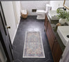 Nourison Machine Washable Series 1 SR104 Blue Multicolor Area Rug by Nicole Curtis Corner Image