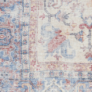 Nourison Machine Washable Series 1 SR104 Blue Multicolor Area Rug by Nicole Curtis Swatch Image