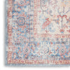 Nourison Machine Washable Series 1 SR104 Blue Multicolor Area Rug by Nicole Curtis Texture Image