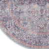 Nourison Machine Washable Series 1 SR104 Blue Multicolor Area Rug by Nicole Curtis Texture Image
