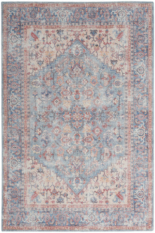 Nourison Machine Washable Series 1 SR104 Blue/Multi Area Rug by Nicole Curtis Main Image