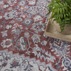 Nourison Machine Washable Series 1 SR104 Brick Ivory Area Rug by Nicole Curtis Corner Image