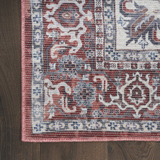Nourison Machine Washable Series 1 SR104 Brick Ivory Area Rug by Nicole Curtis Detail Image