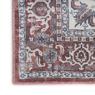 Nourison Machine Washable Series 1 SR104 Brick Ivory Area Rug by Nicole Curtis Texture Image