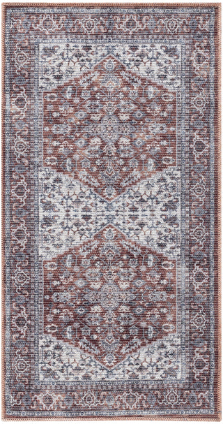 Nourison Machine Washable Series 1 SR104 Brick Ivory Area Rug by Nicole Curtis Main Image