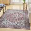 Nourison Machine Washable Series 1 SR104 Brick Ivory Area Rug by Nicole Curtis Corner Image