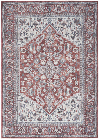 Nourison Machine Washable Series 1 SR104 Brick Ivory Area Rug by Nicole Curtis Main Image