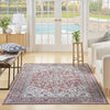 Nourison Machine Washable Series 1 SR104 Brick Ivory Area Rug by Nicole Curtis Room Image Feature