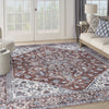 Nourison Machine Washable Series 1 SR104 Brick Ivory Area Rug by Nicole Curtis Corner Image