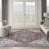 Nourison Machine Washable Series 1 SR104 Brick Ivory Area Rug by Nicole Curtis Room Image Feature