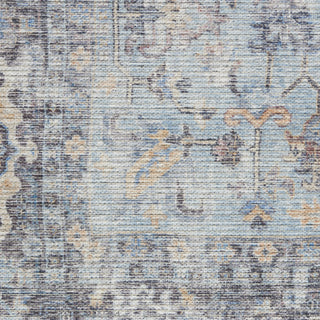 Nourison Machine Washable Series 1 SR104 Light Grey/Blue Area Rug by Nicole Curtis Swatch Image