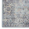 Nourison Machine Washable Series 1 SR104 Light Grey/Blue Area Rug by Nicole Curtis Texture Image