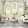 Nourison Machine Washable Series 1 SR104 Light Grey/Blue Area Rug by Nicole Curtis Room Image Feature
