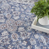 Nourison Machine Washable Series 1 SR104 Navy Ivory Area Rug by Nicole Curtis Corner Image