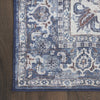 Nourison Machine Washable Series 1 SR104 Navy Ivory Area Rug by Nicole Curtis Detail Image