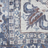 Nourison Machine Washable Series 1 SR104 Navy Ivory Area Rug by Nicole Curtis Swatch Image