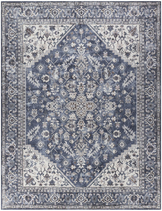 Nourison Machine Washable Series 1 SR104 Navy Ivory Area Rug by Nicole Curtis Main Image