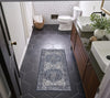 Nourison Machine Washable Series 1 SR104 Navy Ivory Area Rug by Nicole Curtis Corner Image