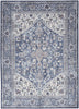 Nourison Machine Washable Series 1 SR104 Navy Ivory Area Rug by Nicole Curtis Main Image