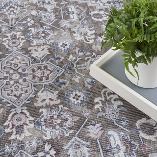Nourison Machine Washable Series 1 SR104 Olive Ivory Area Rug by Nicole Curtis Corner Image