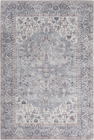 Nourison Machine Washable Series 1 SR104 Grey Area Rug by Nicole Curtis Corner Image