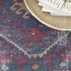 Nourison Machine Washable Series 1 SR105 Red/Navy Area Rug by Nicole Curtis Corner Image