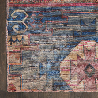 Nourison Machine Washable Series 1 SR106 Multicolor Area Rug by Nicole Curtis Detail Image