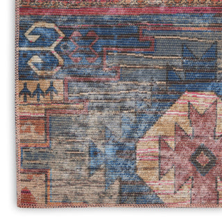 Nourison Machine Washable Series 1 SR106 Multicolor Area Rug by Nicole Curtis Texture Image