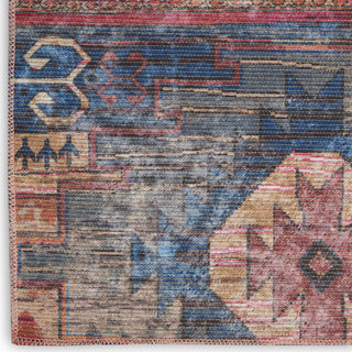 Nourison Machine Washable Series 1 SR106 Multicolor Area Rug by Nicole Curtis Corner Image