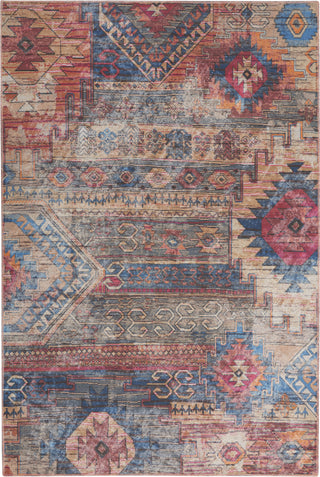 Nourison Machine Washable Series 1 SR106 Multicolor Area Rug by Nicole Curtis Corner Image