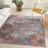 Nourison Machine Washable Series 1 SR106 Multicolor Area Rug by Nicole Curtis Room Image Feature